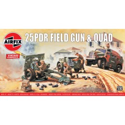 1:76 25PDR FIELD GUN & QUAD