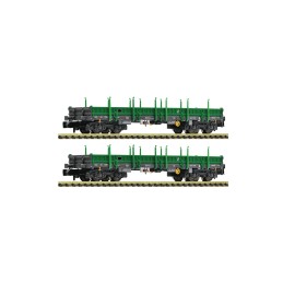 SET 2 VAGONES PLATAFORMA RENFE