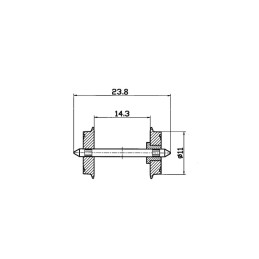 PAR RUEDAS  NORMALIZADO 11 mm