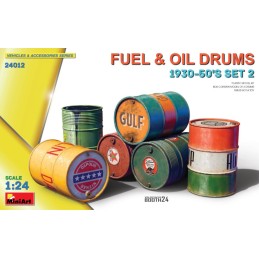 1:24 FUEL & OIL DRUMS 1930-50