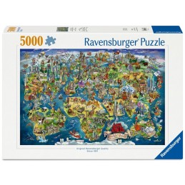 5000 MAPA DEL MUNDO ILUSTRADO