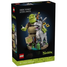 SHREK, ASNO Y GATO CON BOTAS