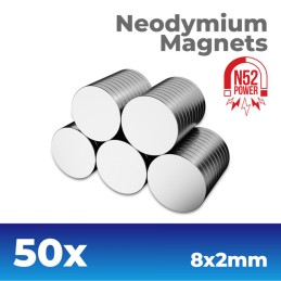 IMANES NEODIMIO 8 x 2 MM...